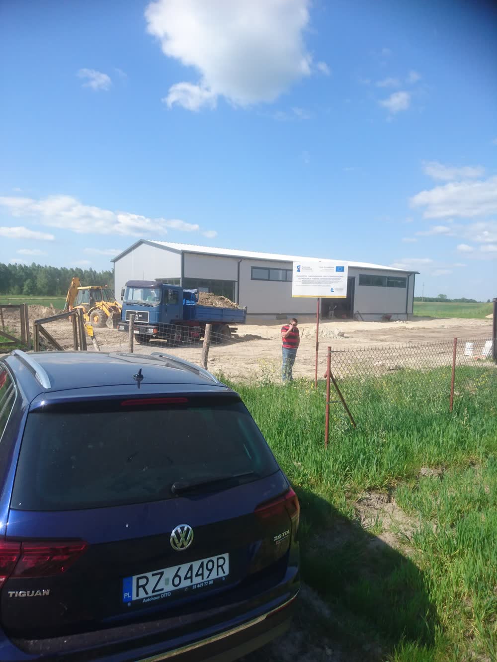 Hala produkcyjna w Okopach-Kolonii w trakcie budowy